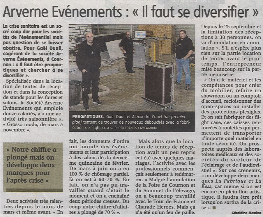 article la montagne oct 2020